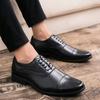Fashion Men Leisure Derby Shoes Business Dress Shoes Classic Triple Joint Oxford Office Gentleman Footwear for Job Luxury Wedding Shoes