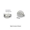 Round Hole Tray Brooch - 304 Stainless Steel DIY Jewelry Pin Base