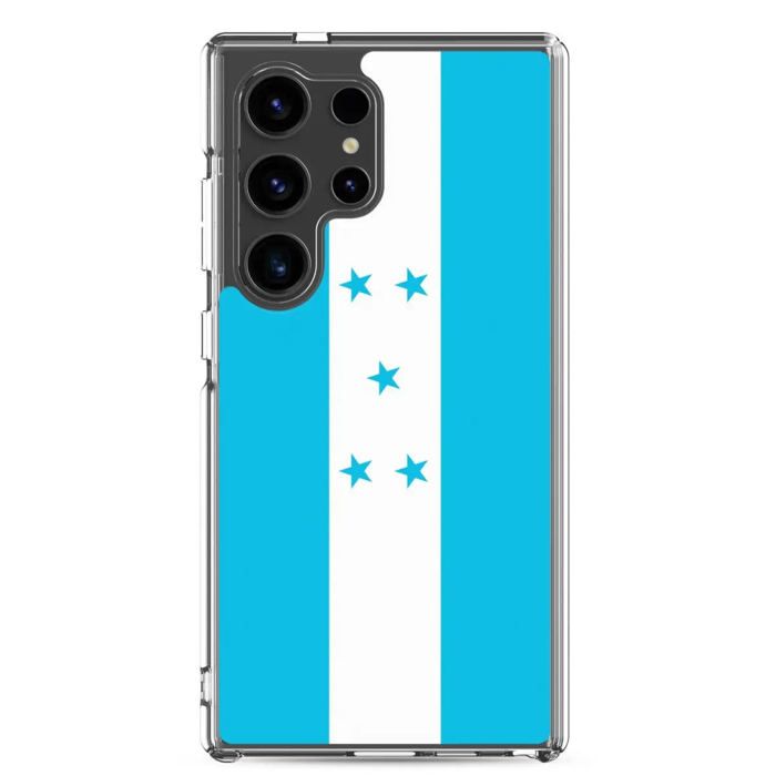 Coque Téléphone - Honduras - Samsung Galaxy S10 - Drapeau Officiel - Souple - Multicolore