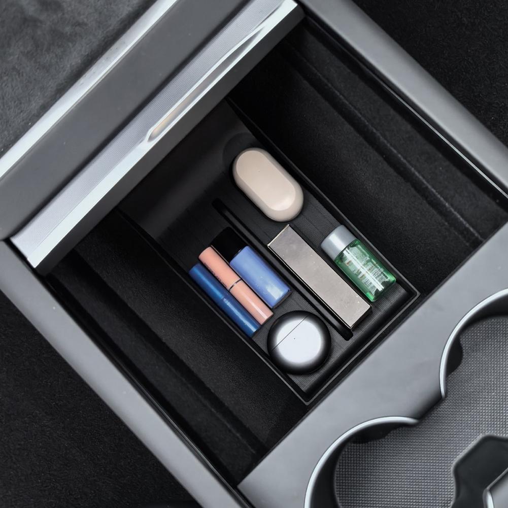  for Tesla New Juniper 2025 Interior Accessories Box Card Holder Armrest Center Tray Bot X7K4