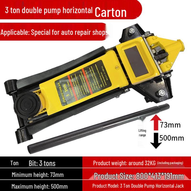 Hand-Operated Car Hydraulic Jack: 5-50 Ton Capacity for Tire Repair