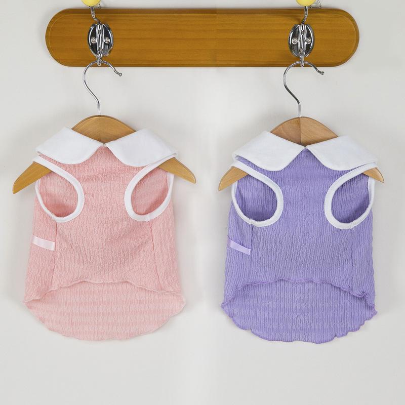Cute pet cat dog clothes small puppy summer thin princess vest