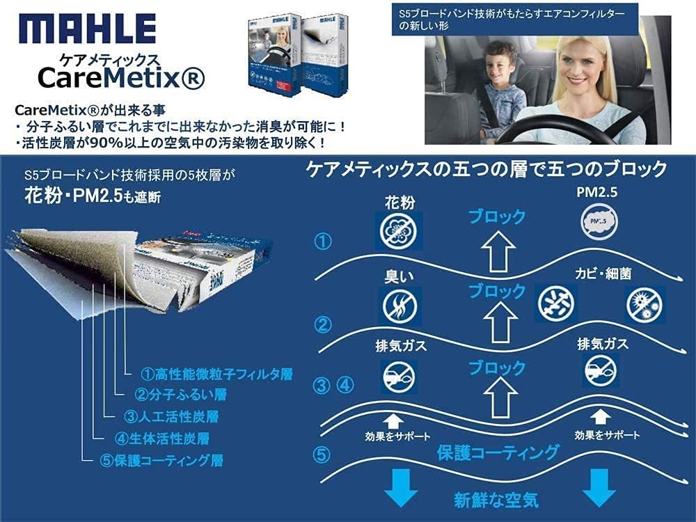 MAHLE Air Conditioner Filter - Antibacterial, Antiviral, for Volvo S60 S80 V60 V70 XC60 XC70 T3 T4 T5 T6 D4 Cross Country T5 2.5T 3.2 3.2SE V6 Drive-e
