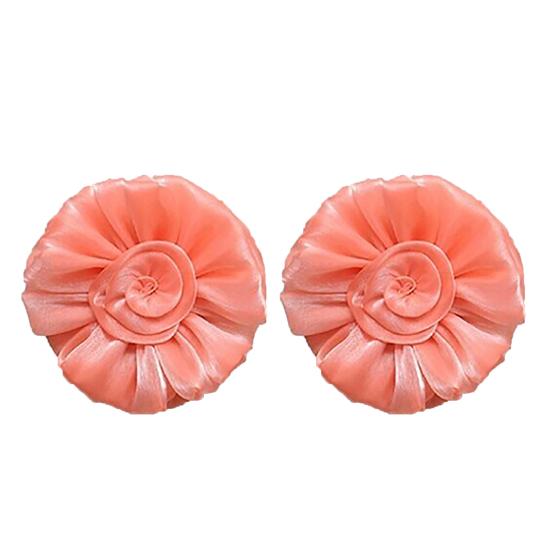 1pár voálových květů růže se stuhou Závěsy do obývacího pokoje na závěsy s kravatou