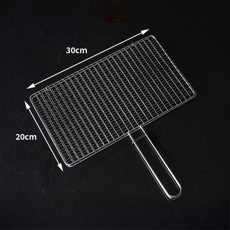 

Portable Hot Dog Grill Net For Outdoor BBQ Camping Travel Easy To Clean Long Handle Roasting Mesh