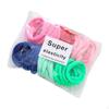 20pcs Elastic Silicone Women Girl's Hair Rope Bracelet Bangles - Black