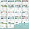 Mini Desk Calendar 2026-2027 with Stickers, 18 Months Standing Flip Small Desk Calendar 8" x 6" Runs from January Until July 2027 Mini Desktop