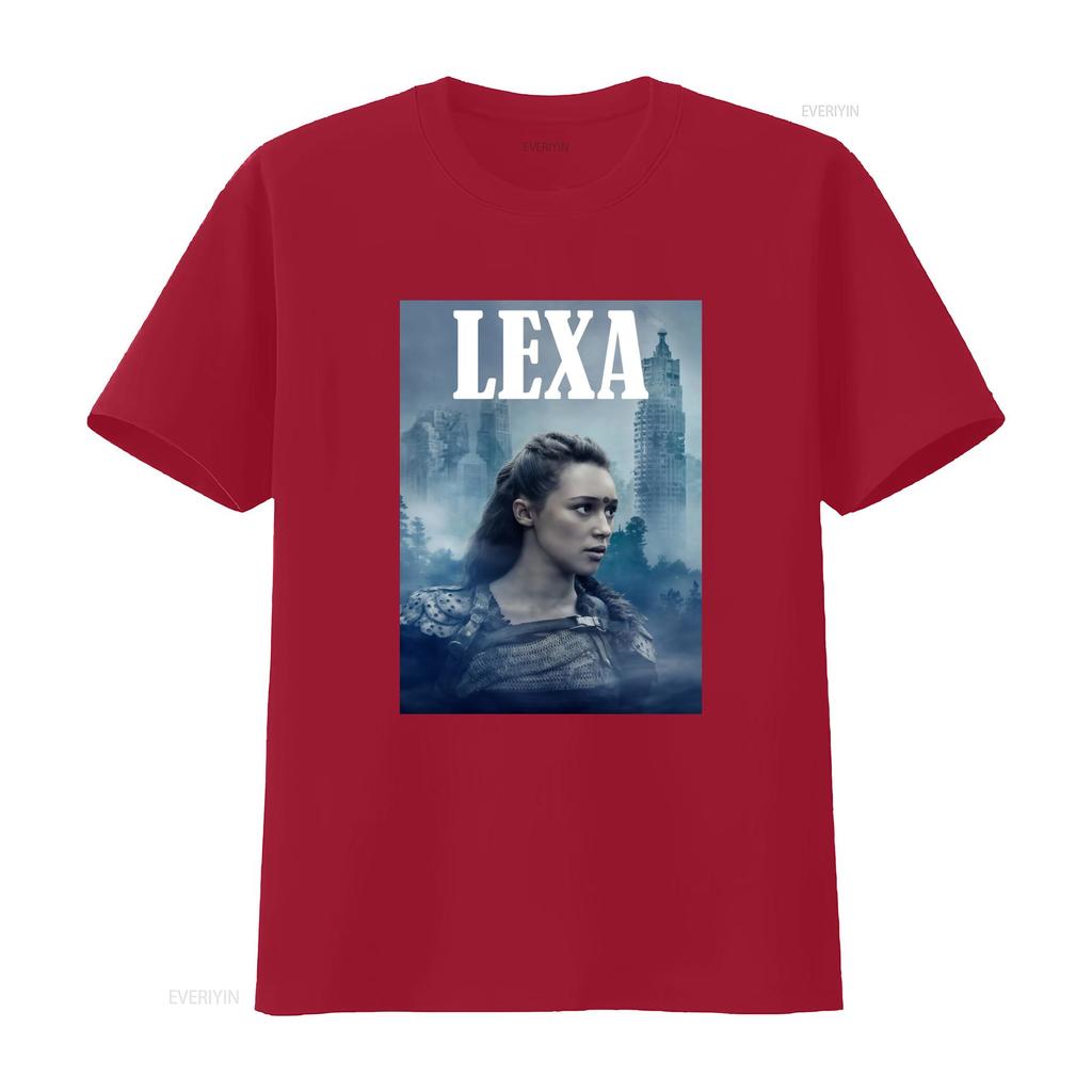 Cool Sci Fi The TV Series Lexa Character Print Casual T Shirt vintage Washed Comfortable Unisex Slightly streetwear