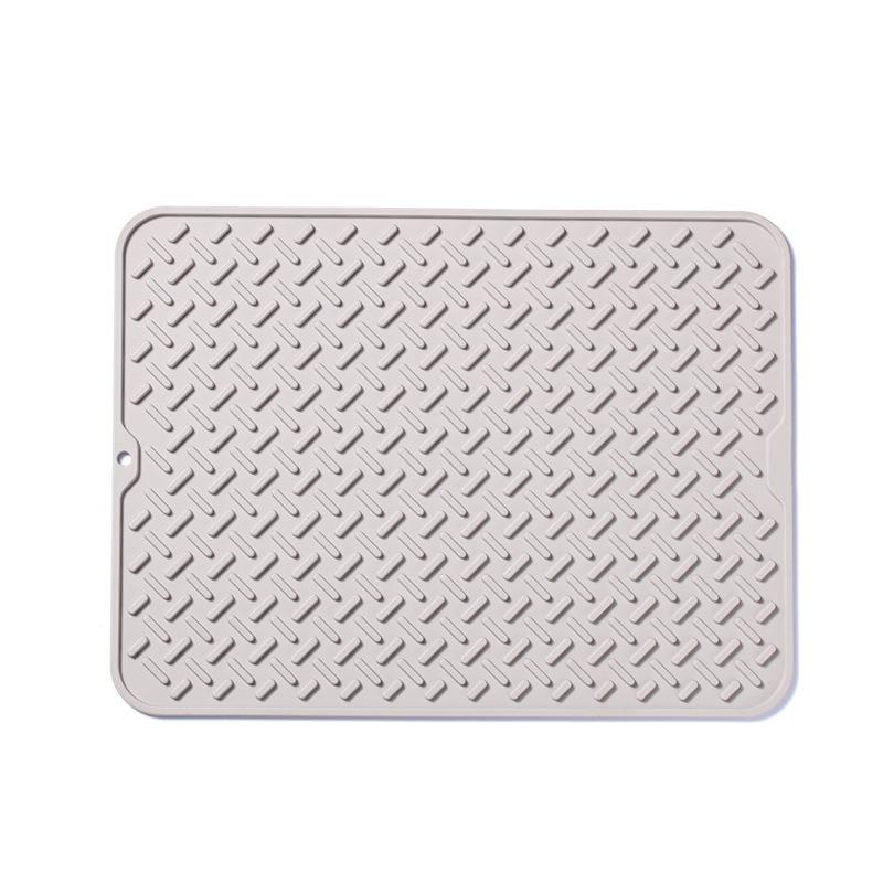 Silicone Hollow Drainage Heat Insulation Mat Square Sink Mat for Kitchen Sink Bottom Anti-scratch Anti-drop