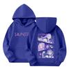 Women's Hooded Gradient Printed Long Sleeved Sweatshirt Loose Women's Sweatshirt  Sweatshirt