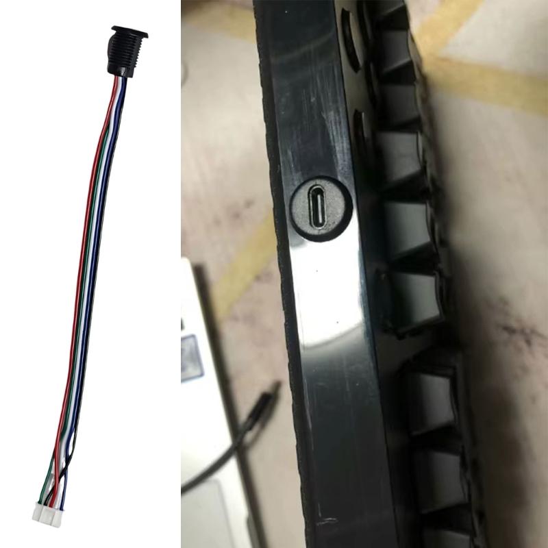 Universal Type C Keyboard Cable Replacement Part for G610 G810 Metal Plastic Construction