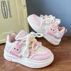 Girls' Cute Cartoon Sports Shoes with Soft Soles and Super Cute Casual Shoes for Children with Thick Soles