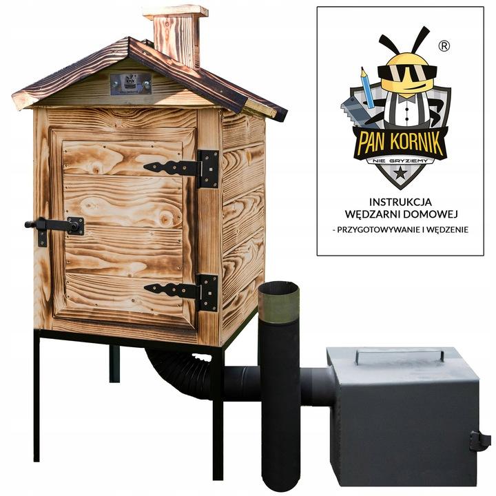 Stevige Premium Houten Tuin Rookoven 60 Cm XXL Vuurhaard 30X30X35