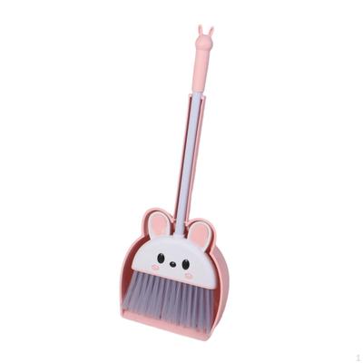 Cleaning Sweeping Play Set Small Broom and Dustpan Cute , Kids Housekeeping