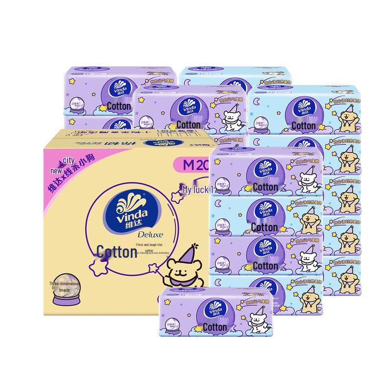 

Vinda Cotton Soft 3-слойные салфетки для лица