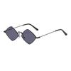 Unisex Fashion New Trend Compact Frame Metal Sunglasses Hip Hop Trend Style Eyewear Fashion Retro Full Frame Sunglasses