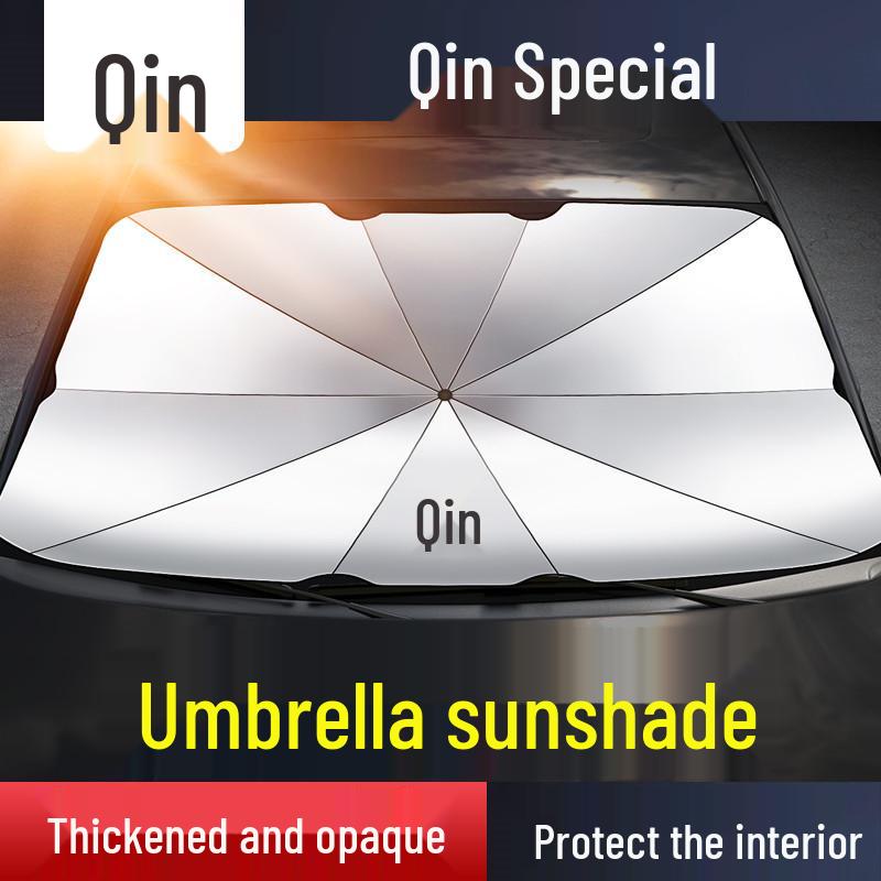 BYD QinPLUS/Pro New Energy Car Sunshade: Front Windshield UV Protection & Heat Insulation Umbrella