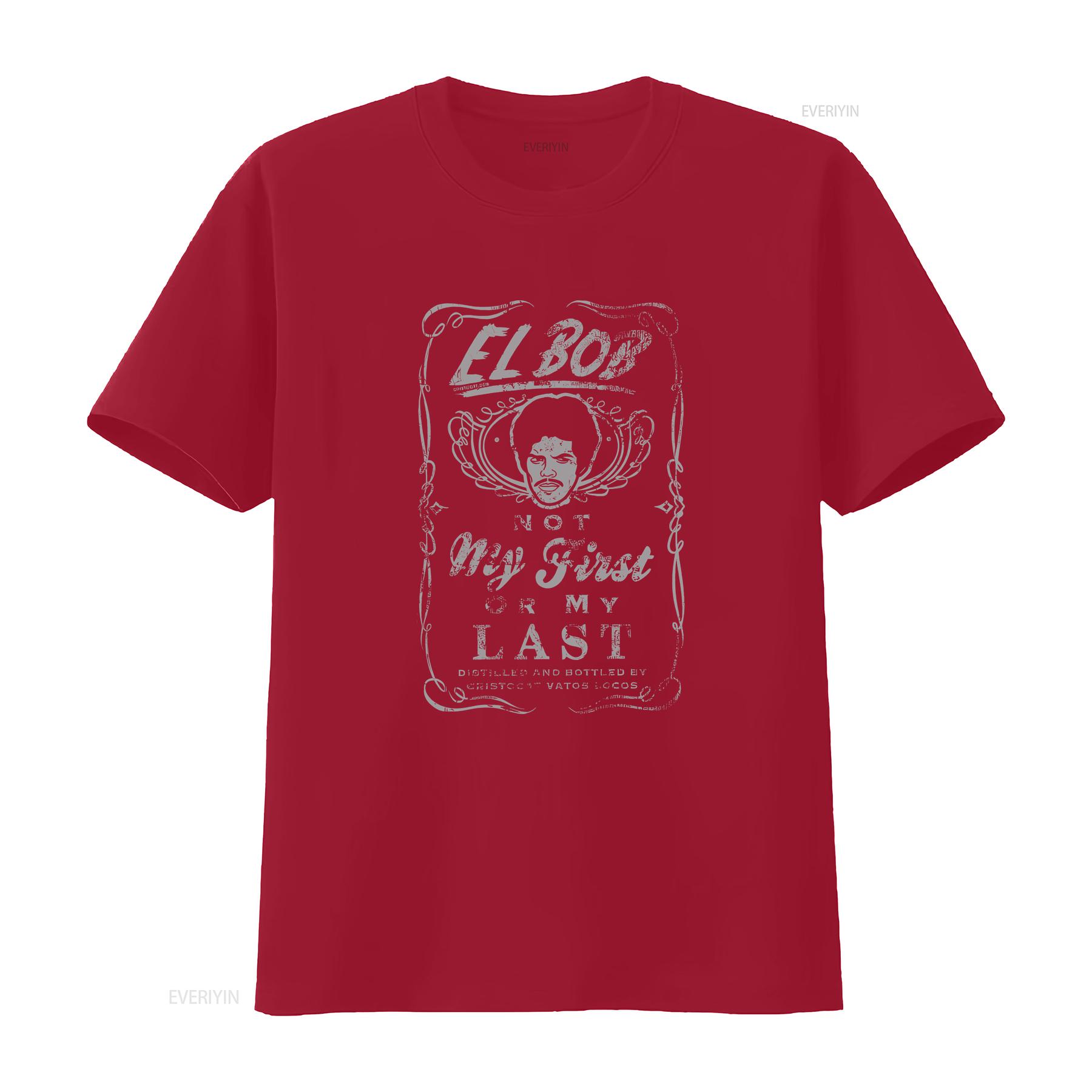 La Bamba Cerveza Fria De Bob Black T Shirt vintage Washed streetwear Soft Top For Everyday Wear Casual fashion Slightly S