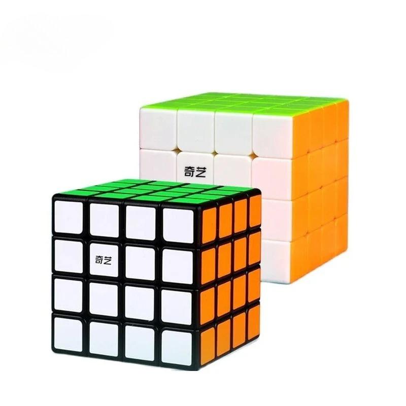 Adesivi 4x4 Nero 4x4x4 Cubo Magico Speed Puzzle QiYuan S2 Racing Cubo Magico Giocattoli Educativi Regalo