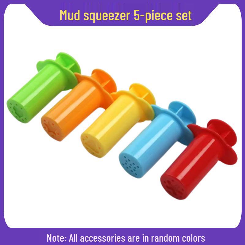 Handmade Colored Playdough Set for Kids with Molds and DIY Tools
