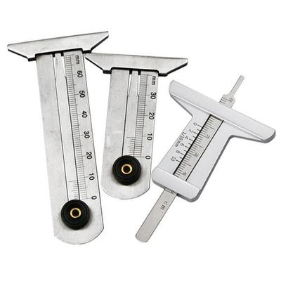 Stainless Steel Car Tyre Tire Tread Depth Gauge Meter Ruler Caliper Measuring Tool Moto Truck