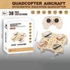 DIY Wooden Drones Kit with Stable Hovering Capability No Throttle Adjustment Needed Ideal for First Time Flyers