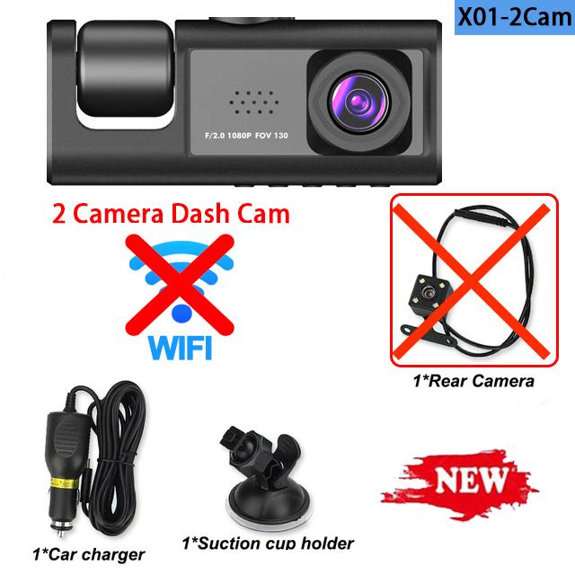 

Автомобильный видеорегистратор Dash Cam для автомобилей WIFI APP 3-канальная передняя камера Видеорегистратор Камера заднего вида для транспортного средства Черный ящик Автомобильные аксессуары NONE