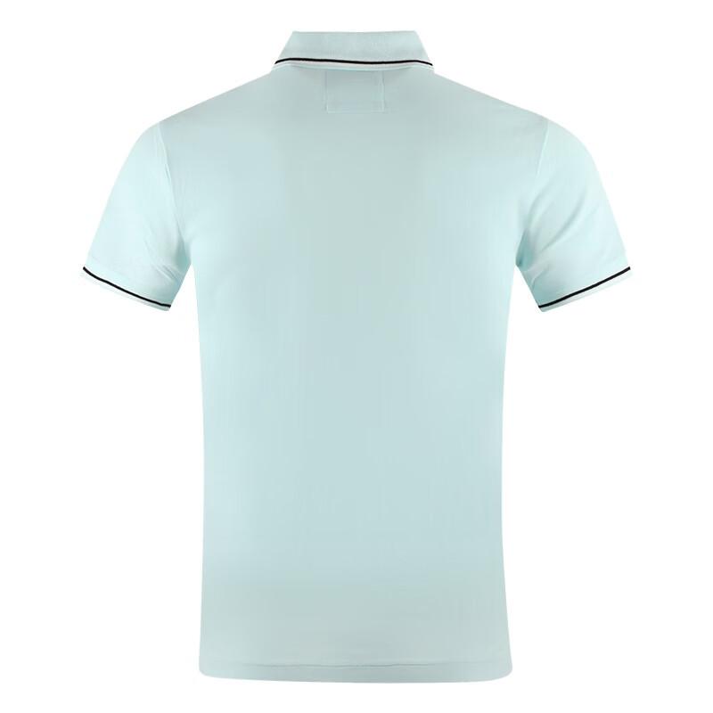 Emporio Armani Striped Pullover Straight Fit Short Sleeve Polo Shirt Men Tops Blue 8N1FB4-1JPTZ-0743