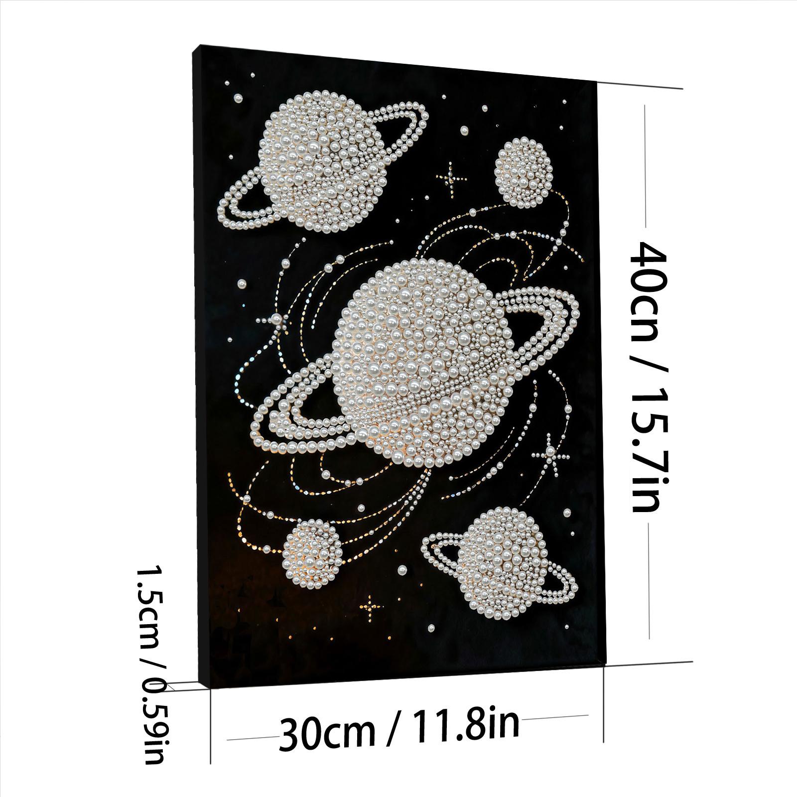 

DIY Pearl Diamond Art Kits with Frame 30x40cm Gem Art Diamond Painting Picture Kits for Adults/Beginners Gift Idea Home Decor