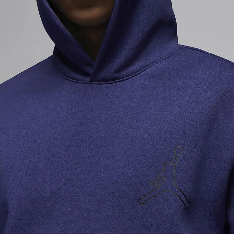 Jordan Flight MVP Letter Logo Print Casual Pullover Hoodie Men Tops Purple FD7403-502
