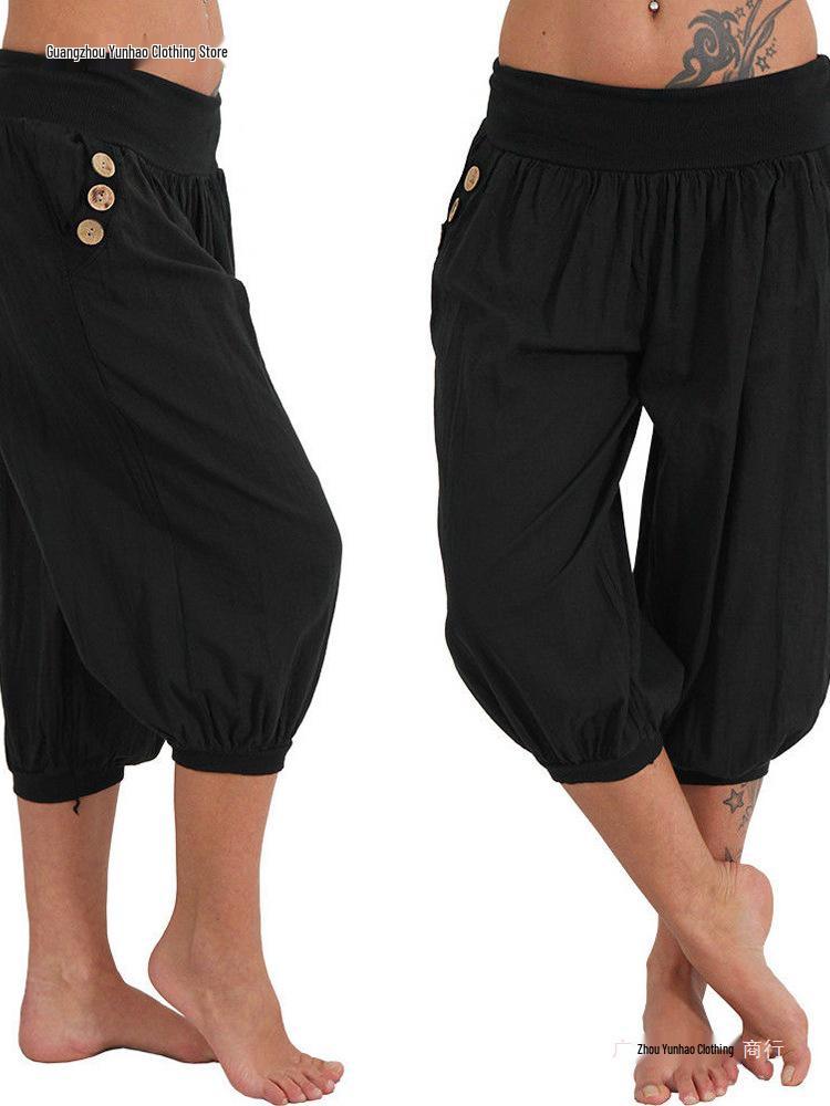 2018 Summer Aladdin Plus Size Casual Pants for Women