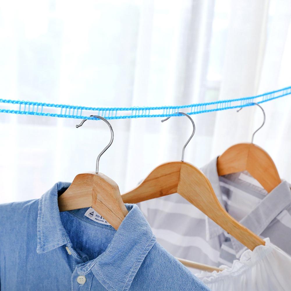 3m/5m/8m/10m Washing Line Antiskid Clothes Drying Rack Rope Camping Clothes Line  Hotel
