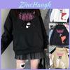 Stijlvolle Kawaii Kuromi Hoodie met Grunge Gotisch Ontwerp En Cartoonprint