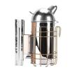 Bee Hive Smoker Stainless Steel Bee Smoker Beekeeping Equipment with Hanging Hook Prevent Burns Bee Smoker for Beekeeping