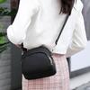 Solid Multi Zipper Crossbody Bag with Top Handle, Lightweight Waterproof Shoulder Purse,Casual Mini Handbag for Daily Travel Use