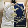 Spurs Logo Print FlAannel Blanket, High Quality Comfortable for All Seasons, Home Decor, Warmth and Comfort