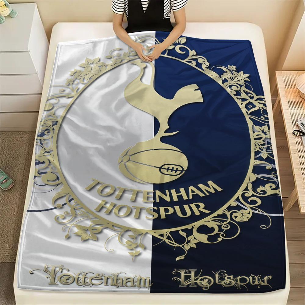 Spurs Logo Print FlAannel Blanket, High Quality Comfortable for All Seasons, Home Decor, Warmth and Comfort