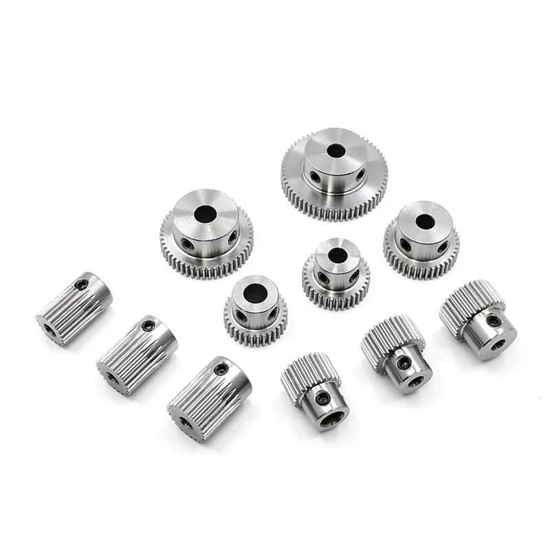 0.5M Spur Step Metal Gear 20-60 Teeth Motor Boss Gear Hole 4/5/6/7/8/10mm DIY Model Wheel