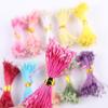 1100 Pieces 1mm Artificial flower Stamen Double Tip Pearlescent Crafts Cards Cakes Decoration Accessories Wedding Handmade