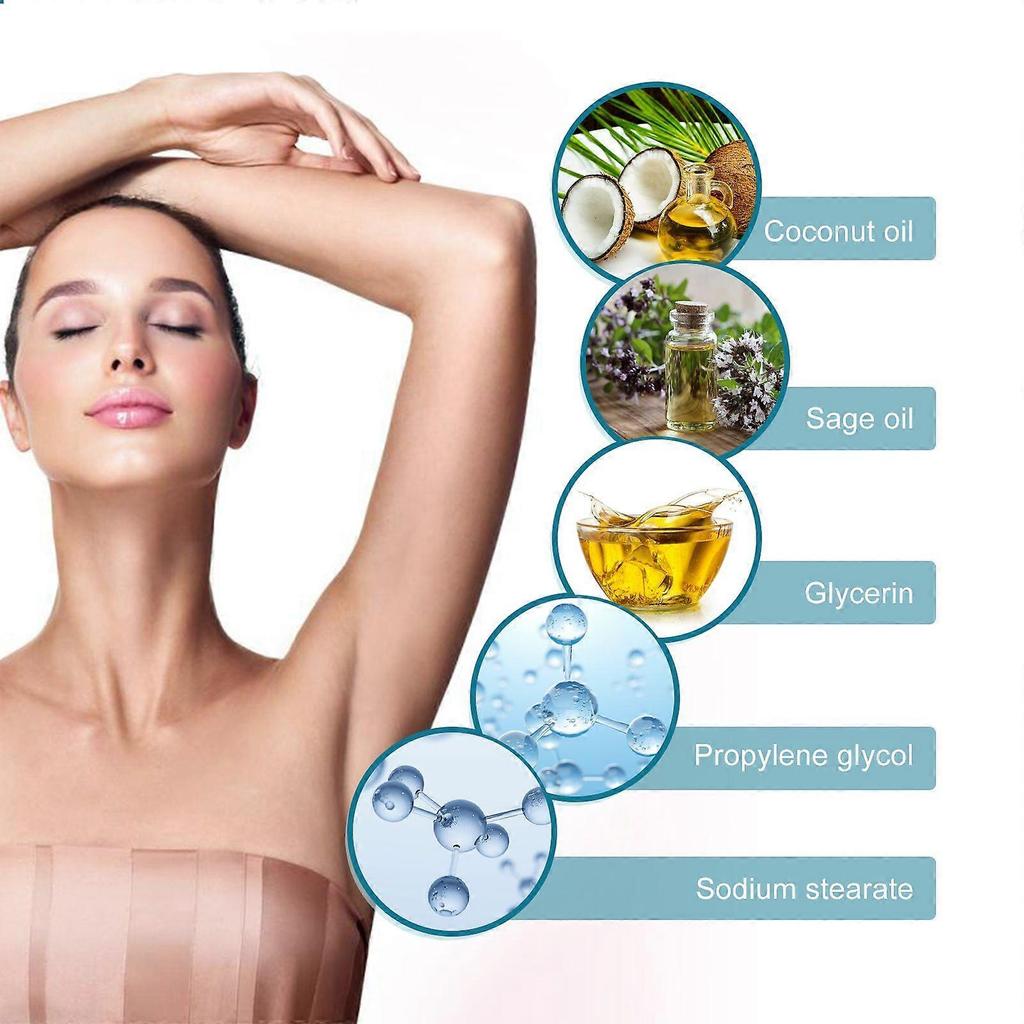 2025 Latest Model Coconut Oil Underarm Deodorant, Lighten Underarm Odor