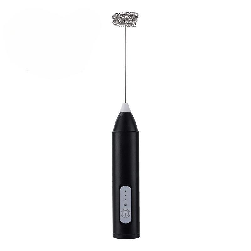 1Pc MINI Milk Frother USB Rechargeable 3 Speeds Foam Maker Coffee Whisk Mixer Electric Handle Blender Egg Beater Hot Cooking Tools
