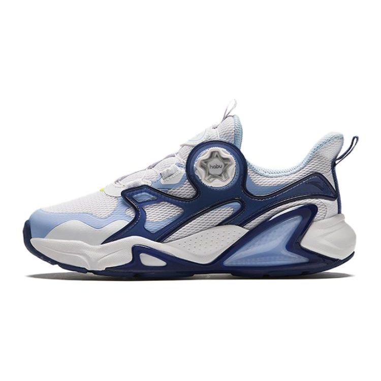 Anta Kids Versatile Comfortable Simple Non-Slip Shock Absorbing Breathable Low-Top Running Shoes Kids running shoes White Blue 312418803-4