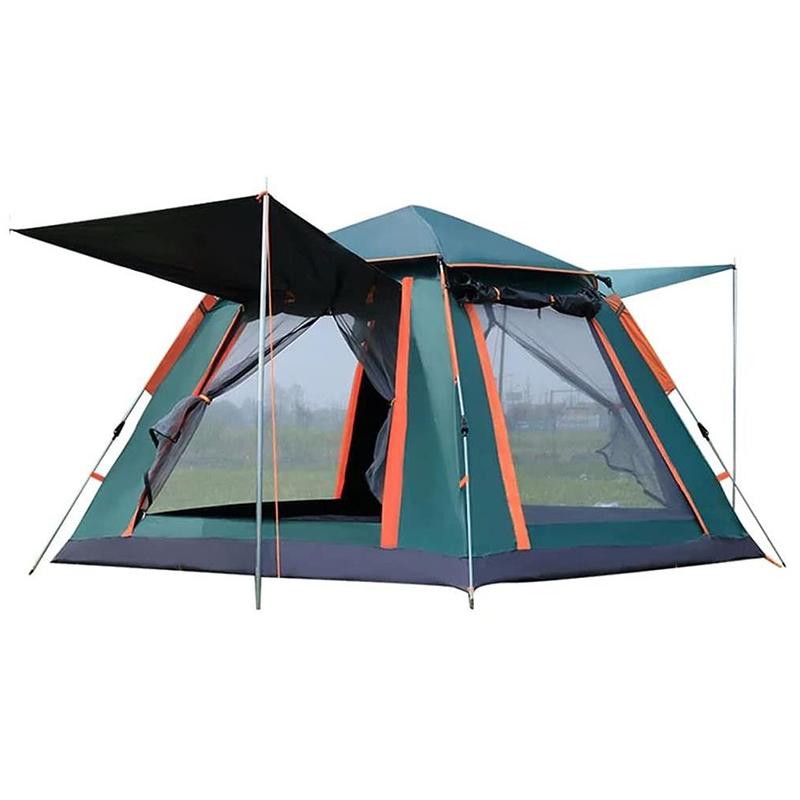 4-6 Person Outdoor Automatic Quick Open Tent Rainfly Waterproof Camping Tent Family Outdoor Instant Setup Tent with Carring Bag