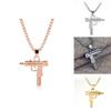 Uzi Submachine Gun Geometric Alloy Pendant Chain Necklace For Men And Women Fashion Accessory