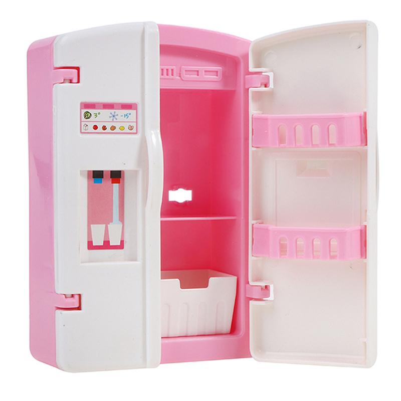 19 Styles 1/12 Dollhouse Miniature Kitchen White Wooden Fridge Refrigerator Freezer For Dolls Bedroom Living Room Accs Kids Toy