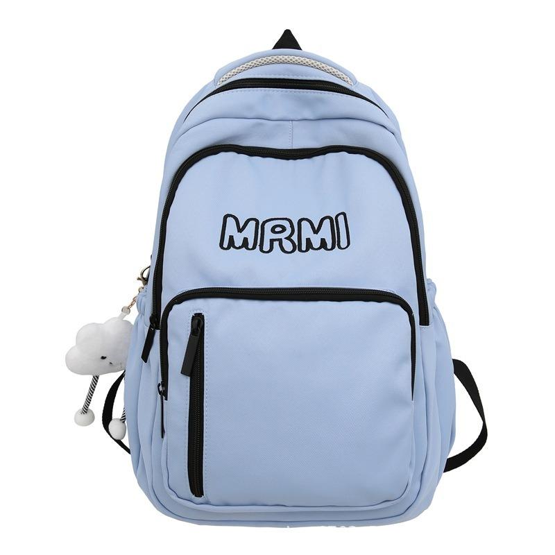 Student schoolbag women's high value durable light niche trend backpack men's simple high school backpack tide