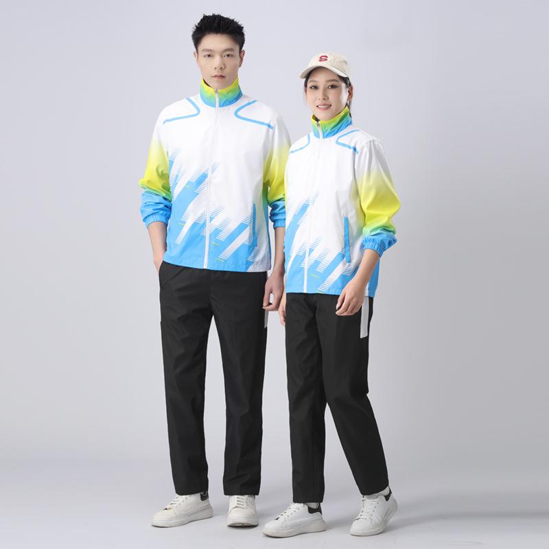 Chinese Team Awards Ceremony Casual Couple Outfit - Three-Piece Square Dance Set for Men and Women, Tour Group Sports School Uniform 6XL