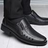 2025 Newly Men's Spring Loafers Shoes Genuine Leather Soft Man Casual Slip-on Cutout Shoes Cowhide Summer Loafers