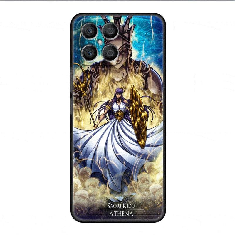 Saint Seiya Anime Case For Honor X8 X8a 90 X9a 8X 70 50 20 Magic5 Pro 9X P60 P50 Black Soft Phone Funda