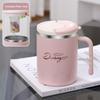 Heat-resistant Milk Coffee Cup 580ml Thermal Mug Drinking Cup Insulated Mug  Office Worker